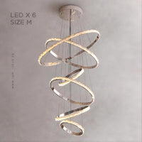 CAROLIN Ring Chandelier by Lampadom - scale reference