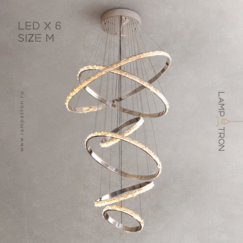 CAROLIN Ring Chandelier by Lampadom - detail view