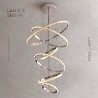 CAROLIN Ring Chandelier by Lampadom - detail view