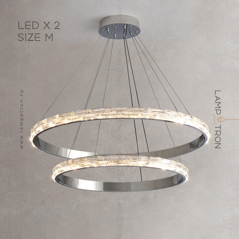 CAROLIN Ring Chandelier by Lampadom - top view