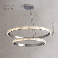 CAROLIN Ring Chandelier by Lampadom - top view