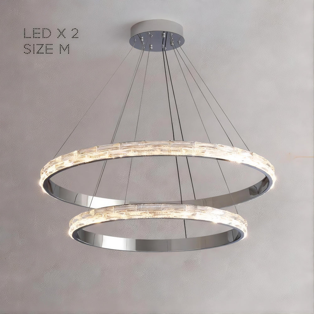 CAROLIN Ring Chandelier by Lampadom - angle view