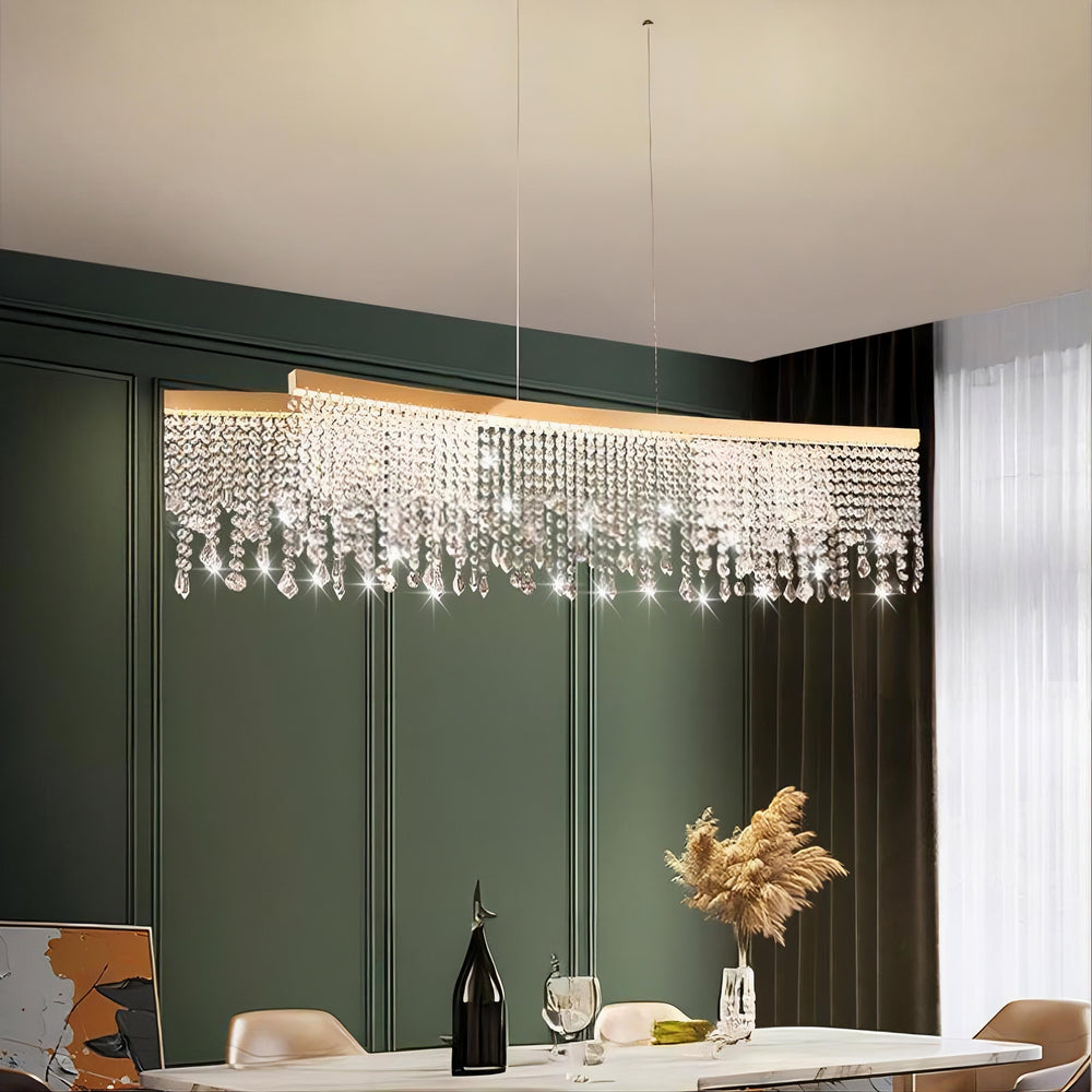 CASSANDRA Linear Chandelier by Lampadom - side view