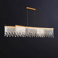 CASSANDRA Linear Chandelier by Lampadom - close-up