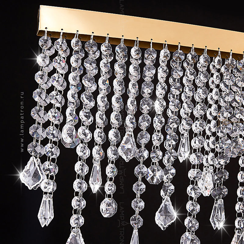CASSANDRA Linear Chandelier by Lampadom - top view