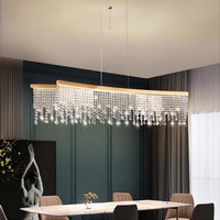 CASSANDRA Linear Chandelier by Lampadom - close-up