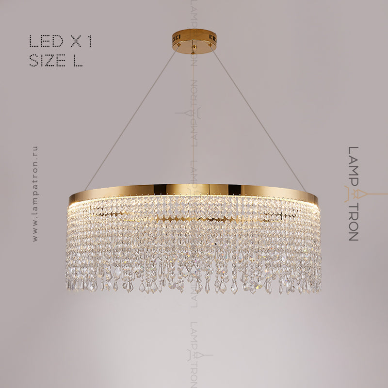CASSANDRA Ring Chandelier by Lampadom - close-up