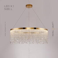 CASSANDRA Ring Chandelier by Lampadom - close-up