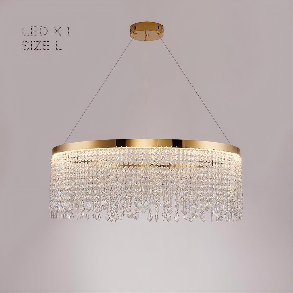 CASSANDRA Ring Chandelier by Lampadom - side view