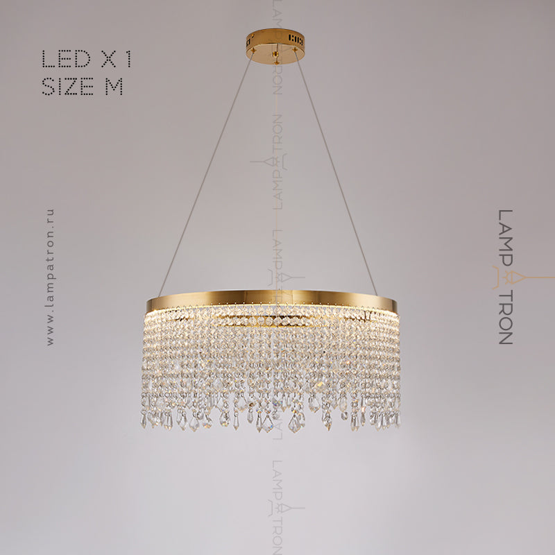 CASSANDRA Ring Chandelier by Lampadom - side view