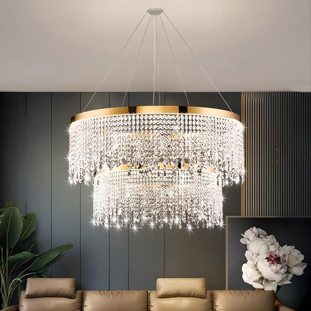 CASSANDRA Ring Chandelier by Lampadom - close-up