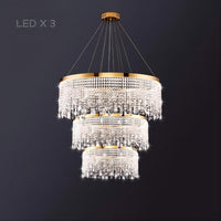 CASSANDRA Ring Chandelier by Lampadom - top view