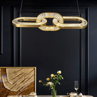 CELEBRATE Linear Chandelier by Lampadom - side view