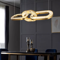 CELEBRATE Linear Chandelier by Lampadom - top view