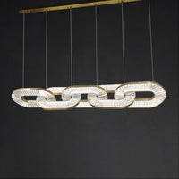 CELEBRATE Linear Chandelier by Lampadom - close-up