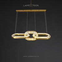 CELEBRATE Linear Chandelier by Lampadom - ambient shot