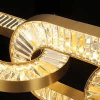 CELEBRATE Linear Chandelier by Lampadom - detail view