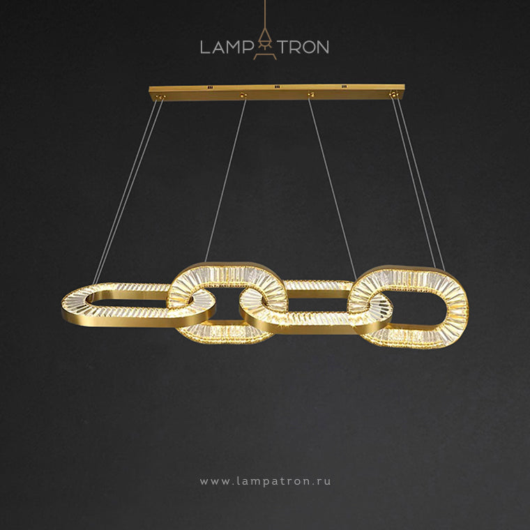 CELEBRATE Linear Chandelier by Lampadom - top view