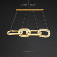 CELEBRATE Linear Chandelier by Lampadom - top view