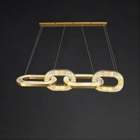 CELEBRATE Linear Chandelier by Lampadom - ambient shot