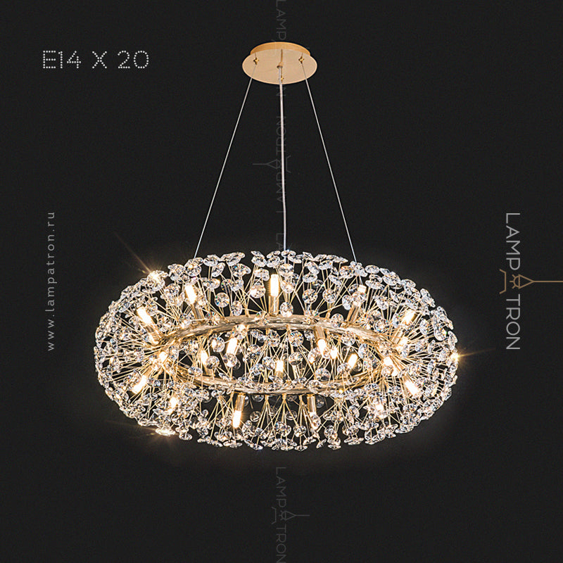 CELEBRITY Chandelier by Lampadom - angle view