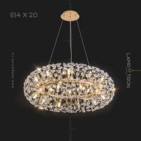 CELEBRITY Chandelier by Lampadom - angle view