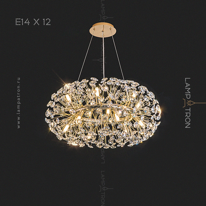 CELEBRITY Chandelier by Lampadom - top view