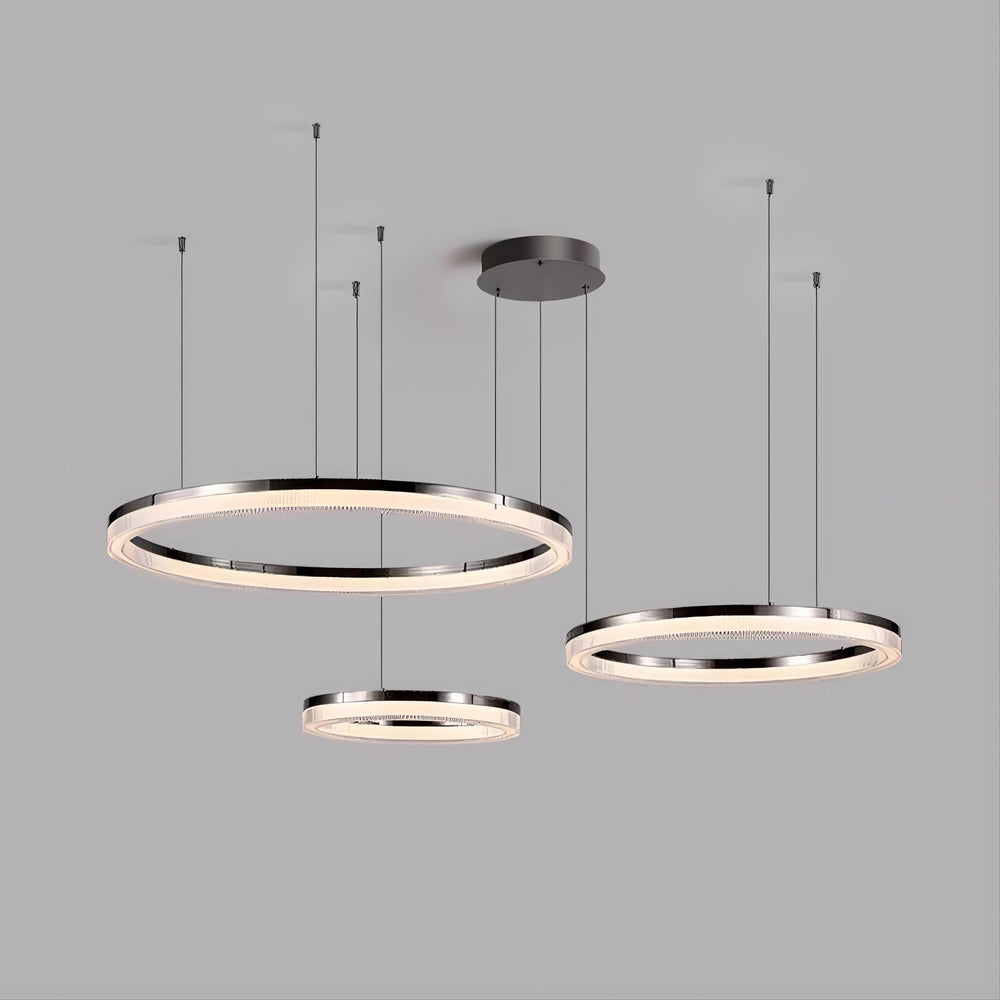 CELLA COMBO Ring Chandelier by Lampadom - side view