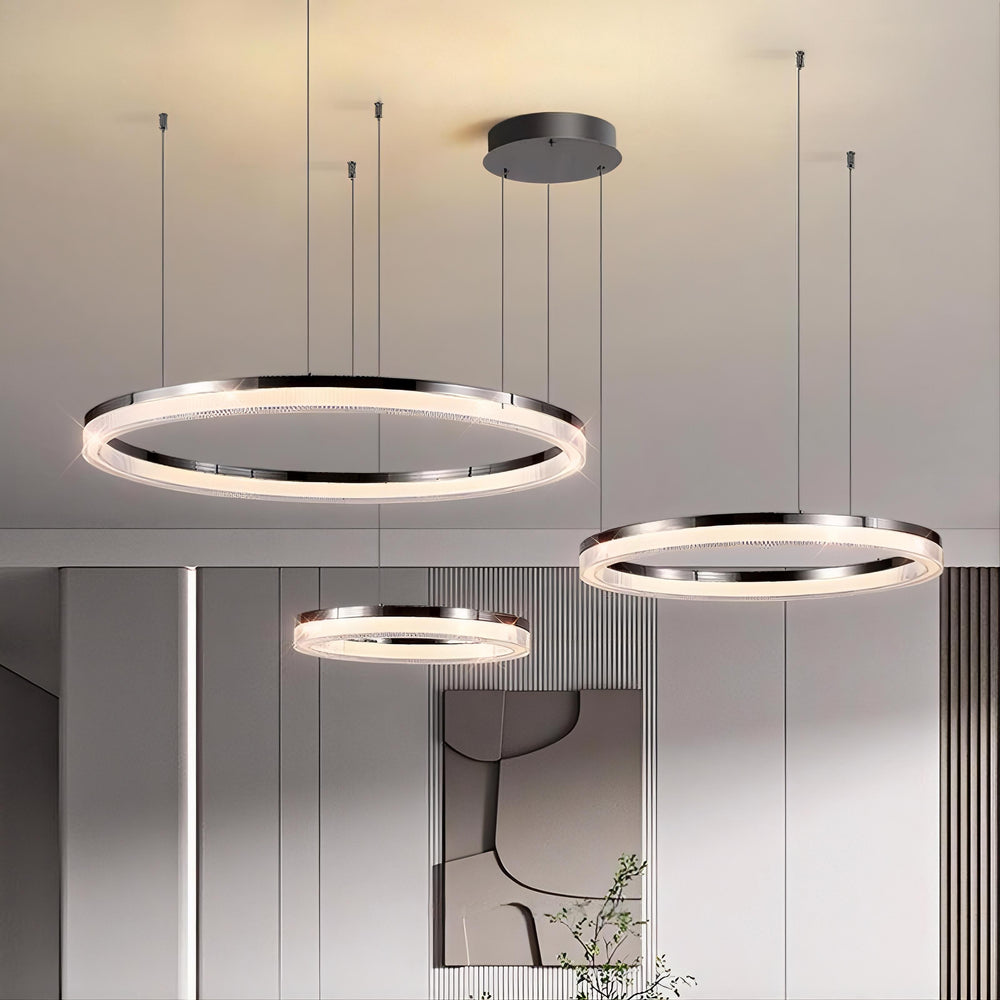CELLA COMBO Ring Chandelier by Lampadom - side view