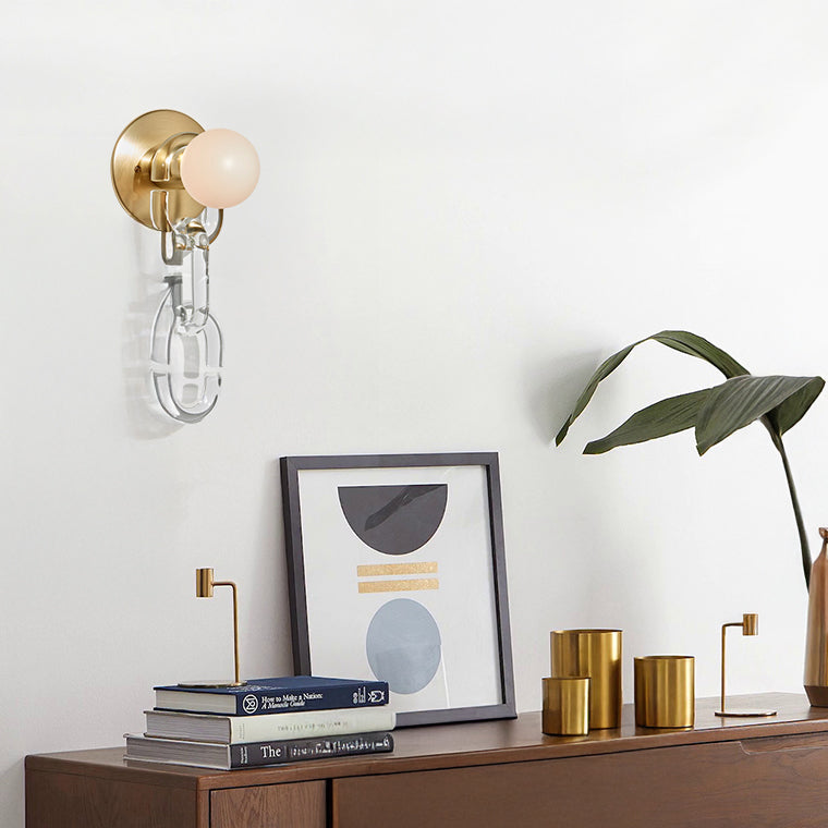 CHAIN Wall Light by Lampadom - side view