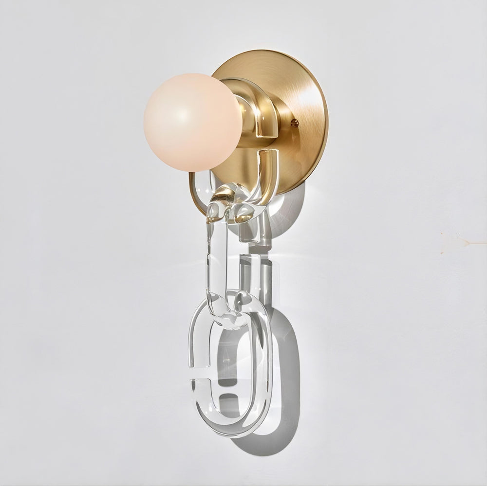 CHAIN Wall Light by Lampadom - side view