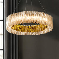 CHIARA Ring Chandelier by Lampadom - side view