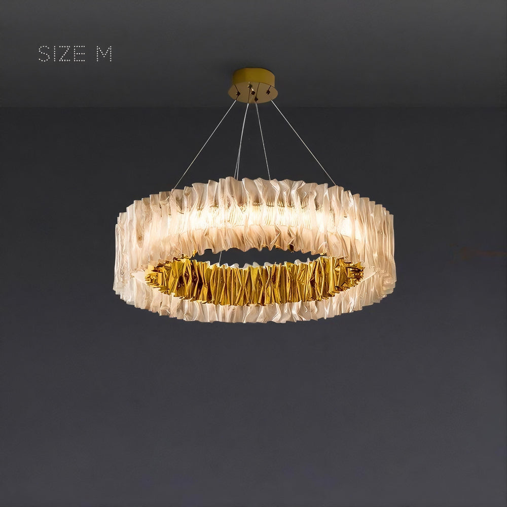 CHIARA Ring Chandelier by Lampadom - close-up