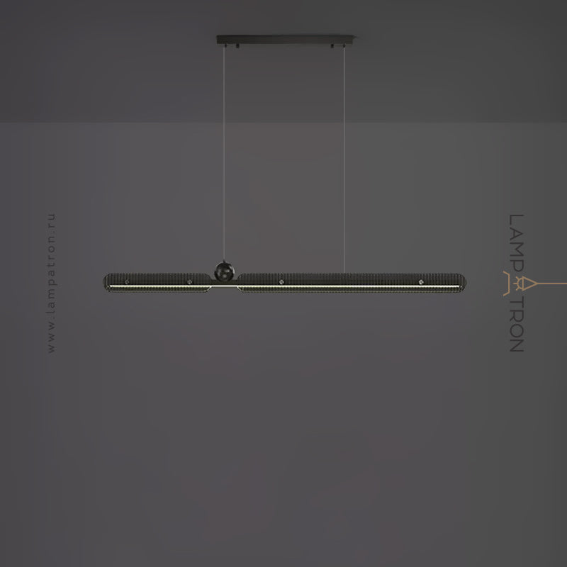 CHIFFA B Linear Chandelier by Lampadom - ambient shot
