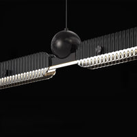 CHIFFA B Linear Chandelier by Lampadom - angle view