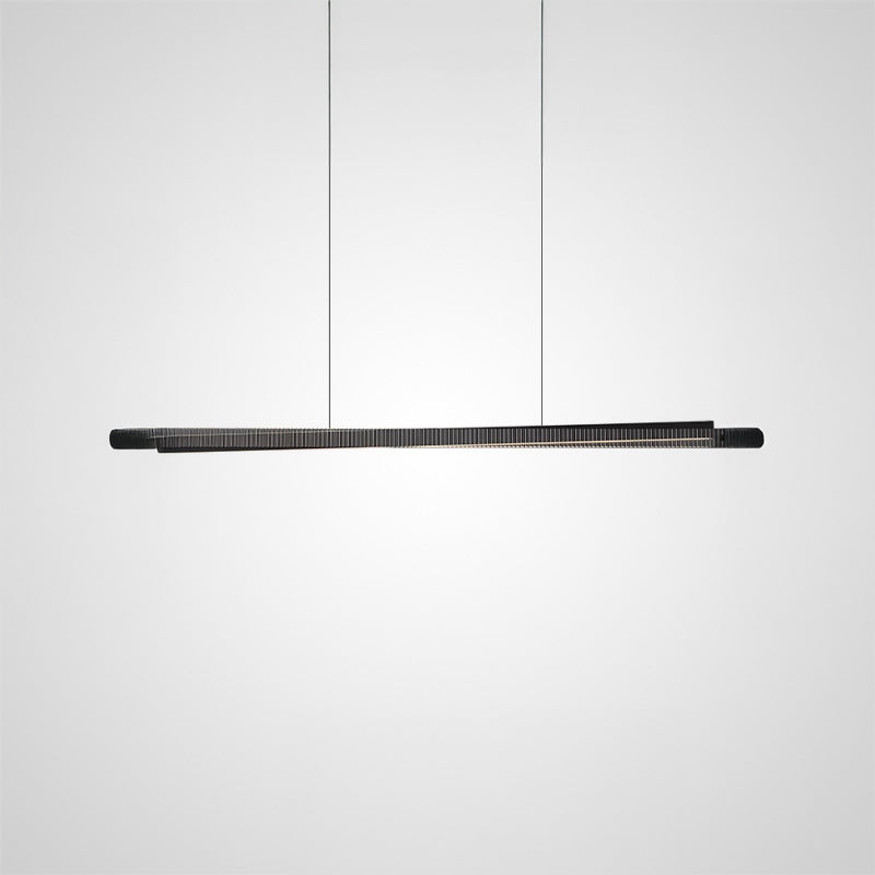 CHIFFA SKEW Linear Chandelier by Lampadom - angle view