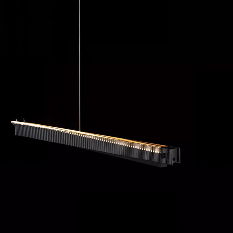 CHIFFA SKEW Linear Chandelier by Lampadom - ambient shot