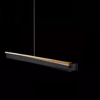CHIFFA SKEW Linear Chandelier by Lampadom - ambient shot