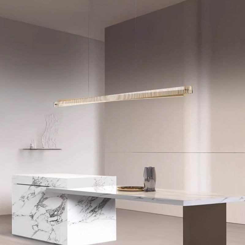 CHIFFA SKEW Linear Chandelier by Lampadom - scale reference
