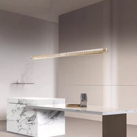 CHIFFA SKEW Linear Chandelier by Lampadom - scale reference