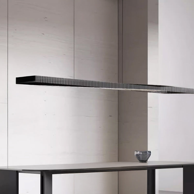 CHIFFA SKEW Linear Chandelier by Lampadom - detail view