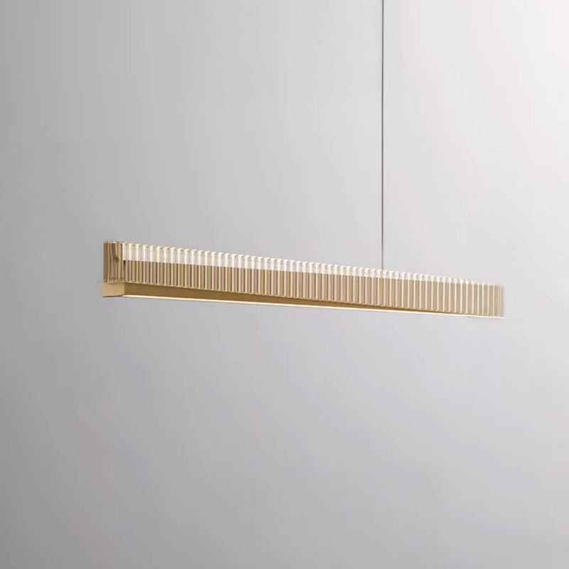 CHIFFA SKEW Linear Chandelier by Lampadom - close-up