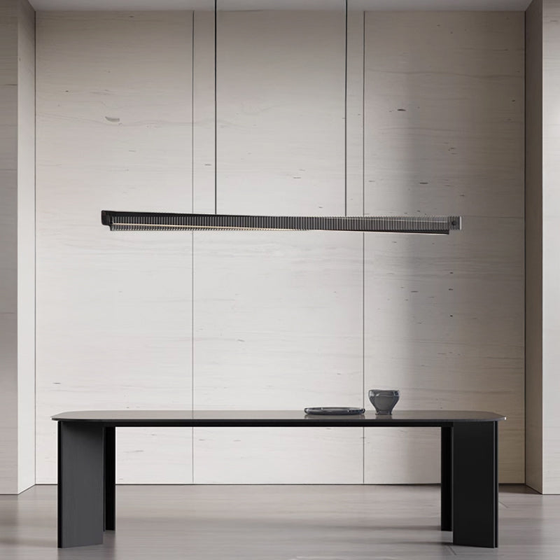 CHIFFA SKEW Linear Chandelier by Lampadom - side view