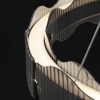CHIFFA WAVE R Ring Chandelier by Lampadom - top view