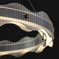 CHIFFA WAVE R Ring Chandelier by Lampadom - ambient shot