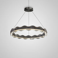 CHIFFA WAVE R Ring Chandelier by Lampadom - scale reference