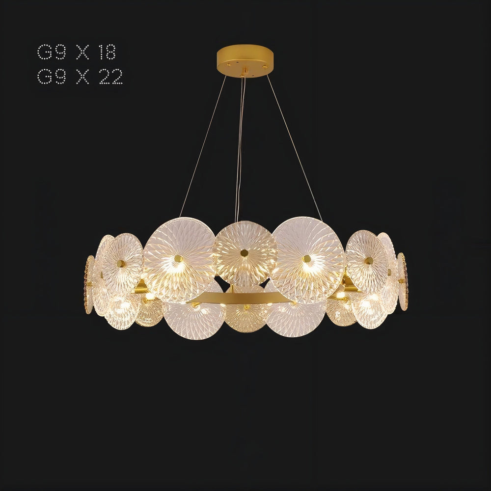 CLARA Ring Chandelier by Lampadom - side view