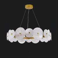 CLARA WHITE Ring Chandelier by Lampadom - ambient shot