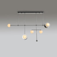 CLAUDIO Linear Chandelier by Lampadom - side view