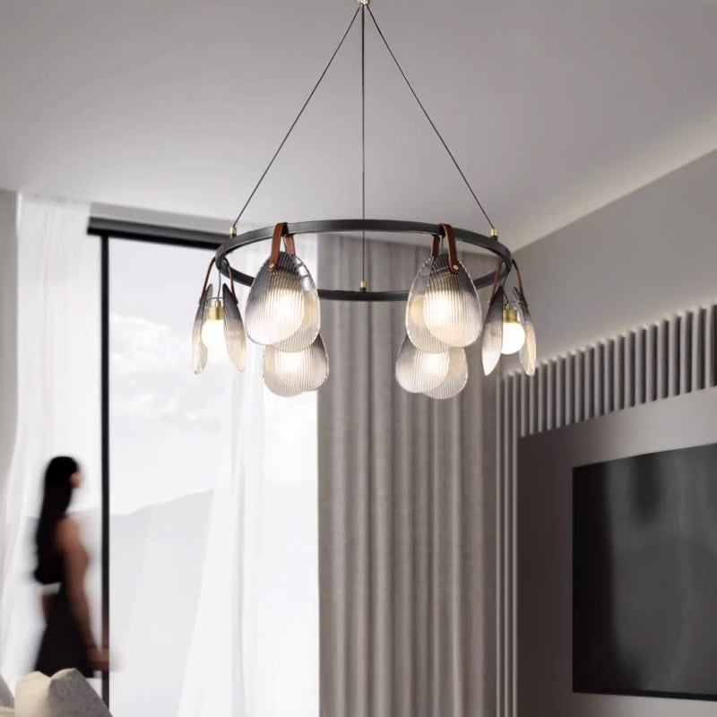 CONCH Linear Chandelier by Lampadom - scale reference